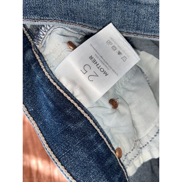MOTHER The Insider Crop Step Chew  Jenas Size 25 Womens - Dancing on Coals - Picture 12 of 14